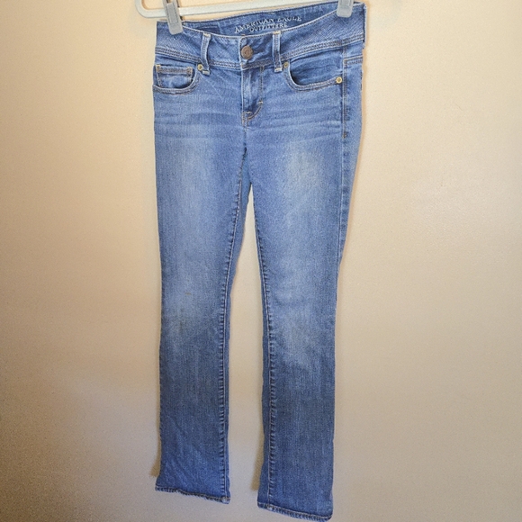 American Eagle Outfitters Women's Boot Cut Jeans - Light Blue - Picture 2 of 13